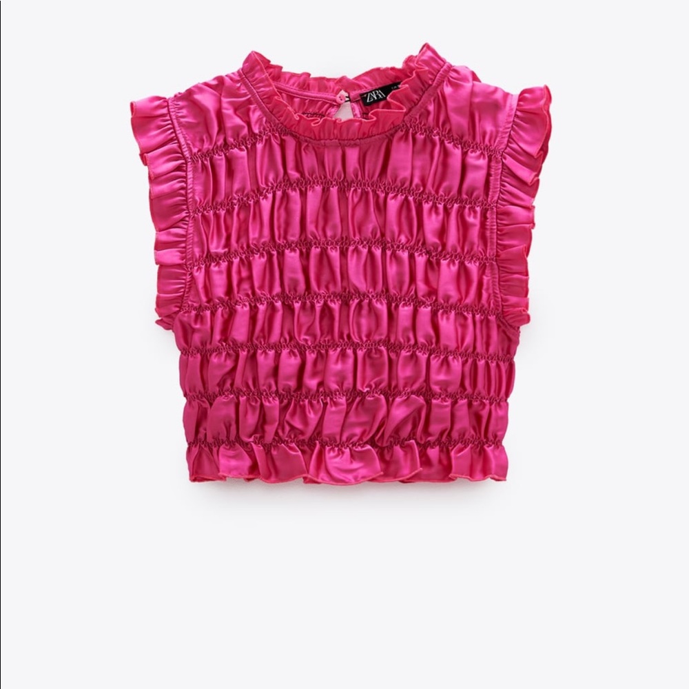 Zara- Magenta Stretchy Blouse